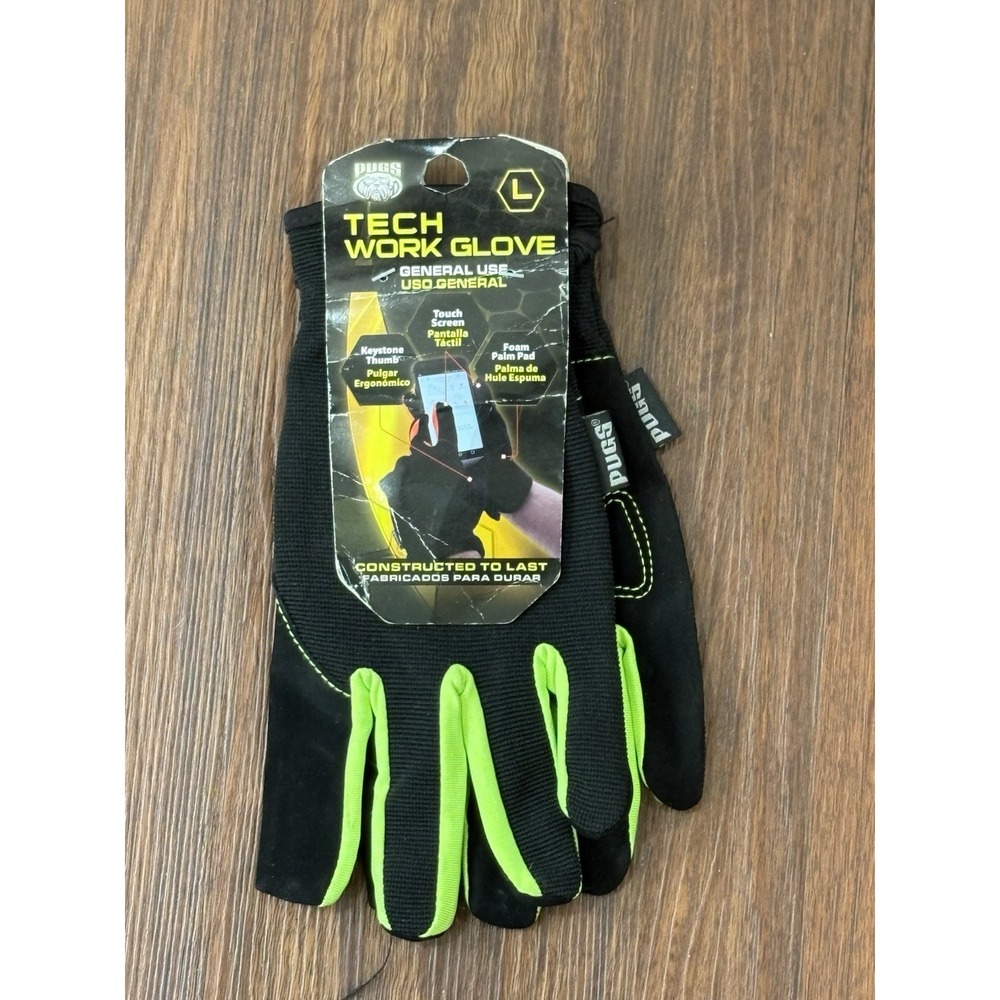 PUGS Tech‎ Work Glove Size Large NEW